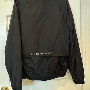 All Things Golden Windbreaker Black